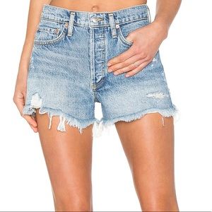 AGOLDE Denim Parker shorts- swap meet color